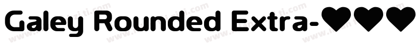 Galey Rounded Extra字体转换